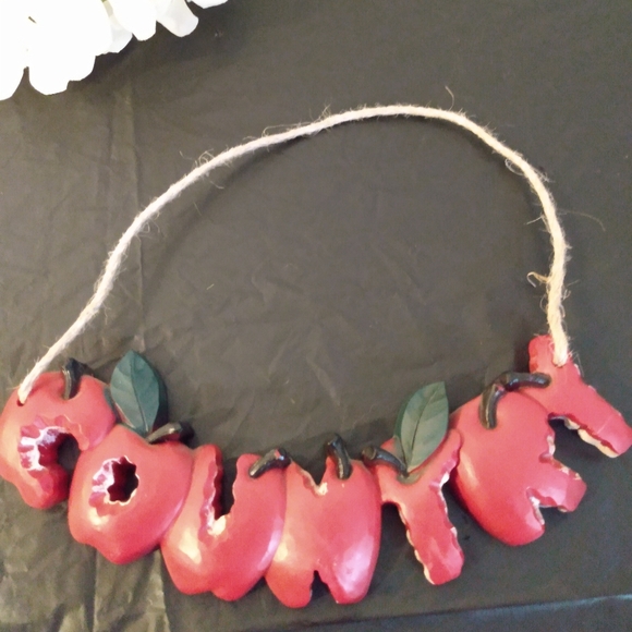 Vintage Home Interiors Apples Country Wall Plaque - Picture 5 of 5